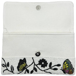 Butterfly Beaded Women's Clutch Bag