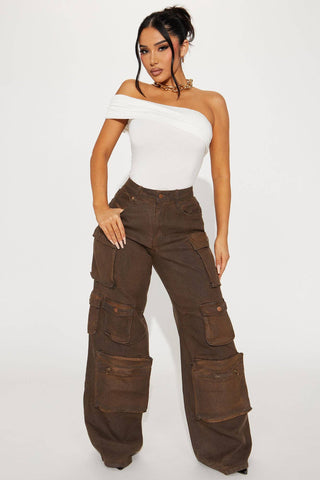 ONE SHOULDER RUCHED TOP