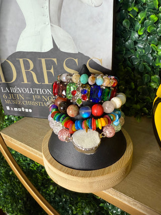 Rainbow Bracelet Stack