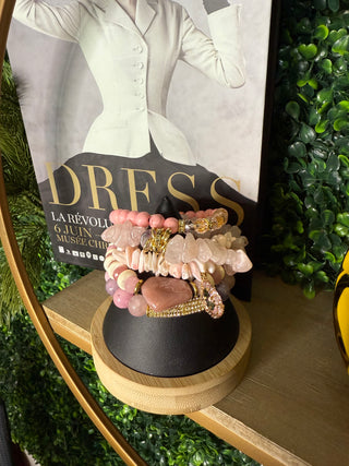 Pink/Gold Bracelet Stack