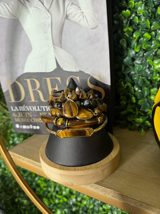 Brown/Gold Bracelet Stack