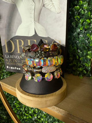 Iridescent Bracelet Stack