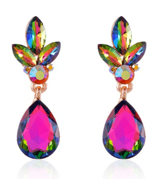 AB STONE CRYSTAL EARRINGS